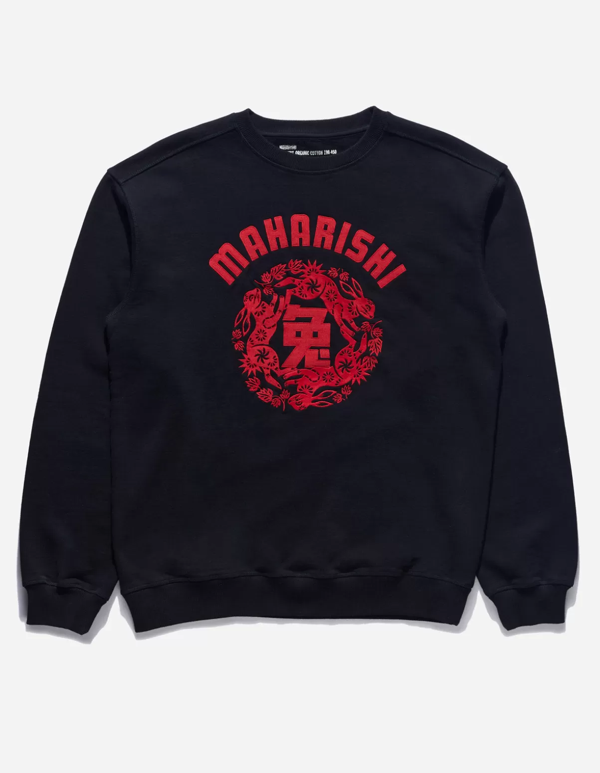 Maharishi 1005 Paper-Cut Rabbit Crew Sweat