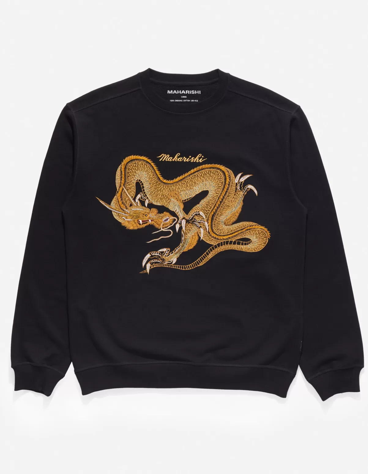 Maharishi 4216 Thai Dragon Embroidered Crew Sweat