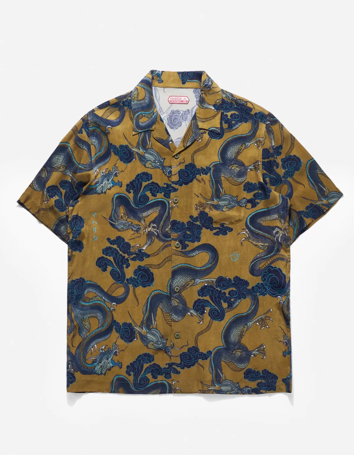 Maharishi 4234 Cloud Dragon Camp Collar Shirt