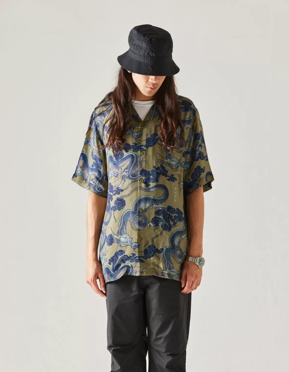 Maharishi 4234 Cloud Dragon Camp Collar Shirt