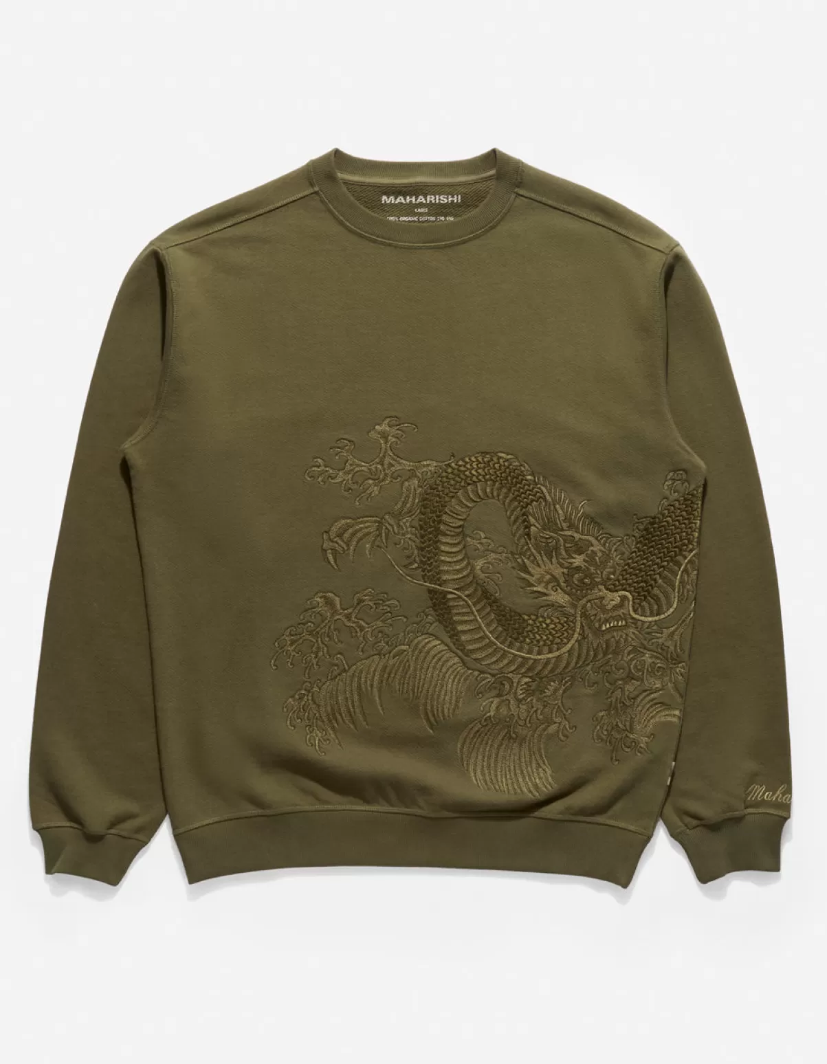 Maharishi 4242 Samurai Vs. Dragon Embroidered Crew Sweat