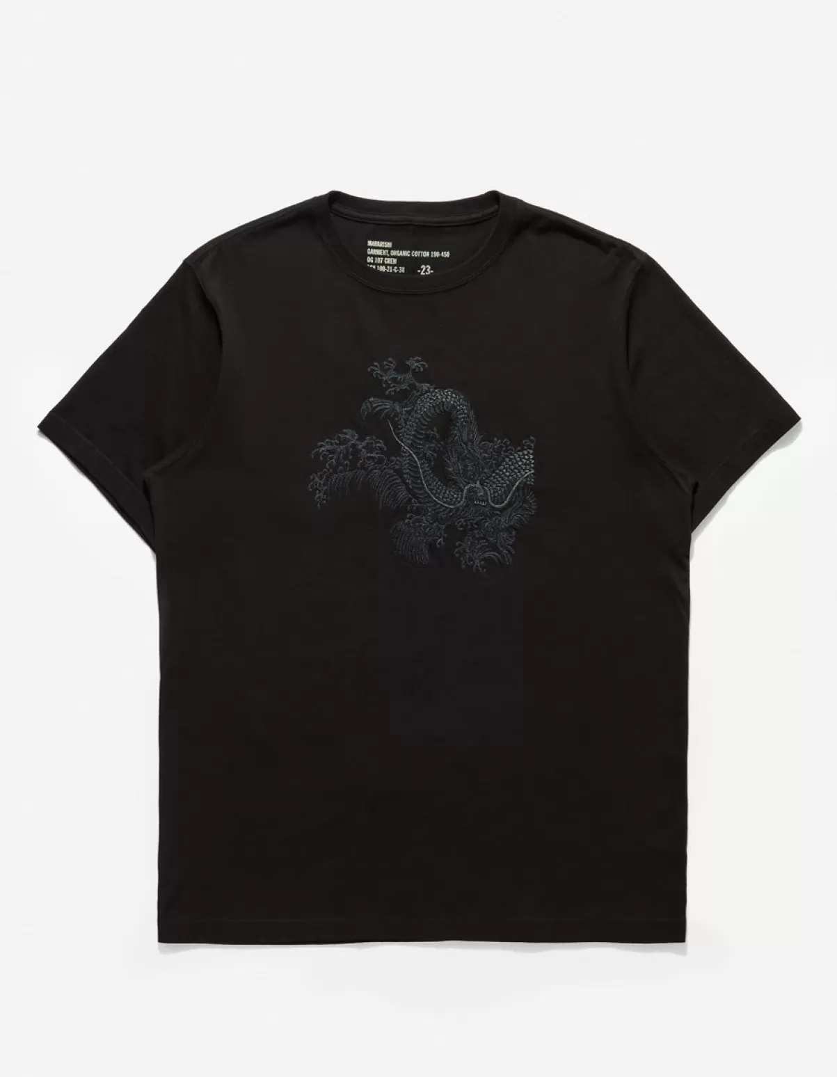 Maharishi 4243 Water Dragon Embroidered T-Shirt