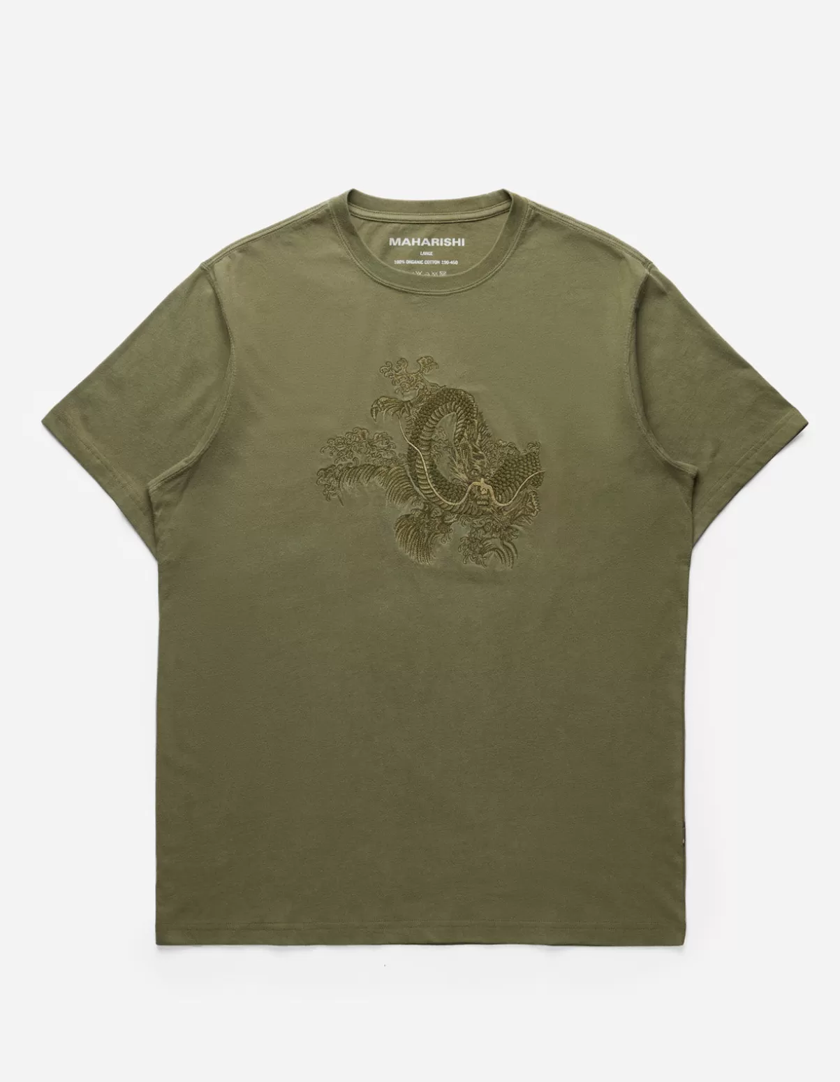 Maharishi 4243 Water Dragon Embroidered T-Shirt