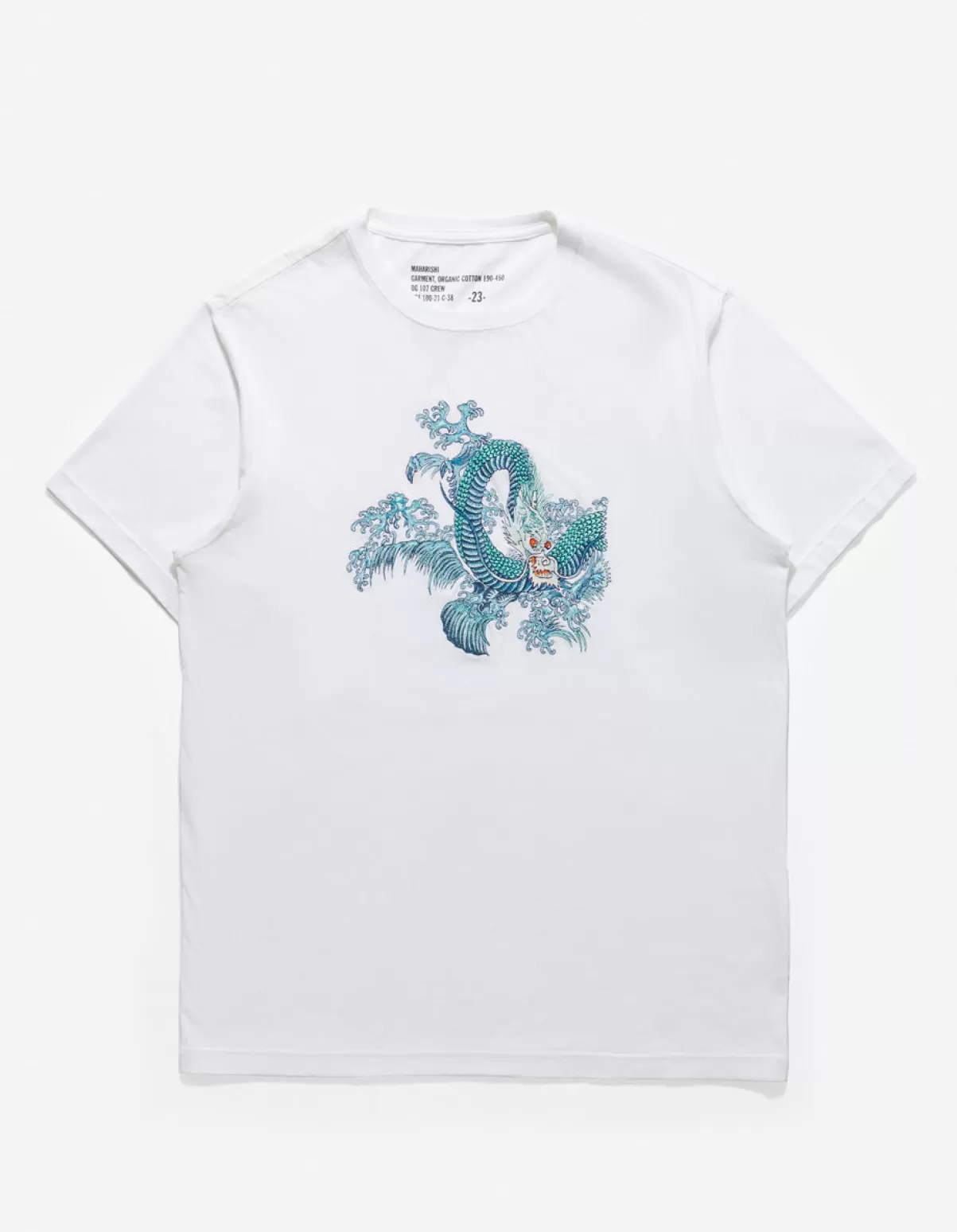 Maharishi 4243 Water Dragon Embroidered T-Shirt