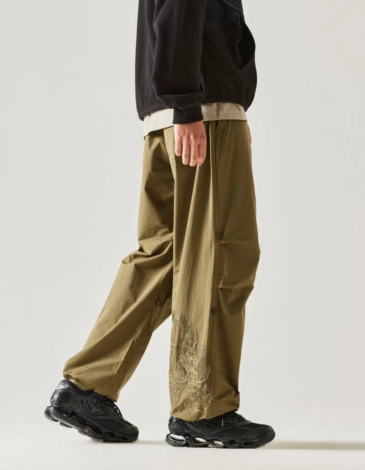 Maharishi 4244 Water Dragon Embroidered Loose Snopants®