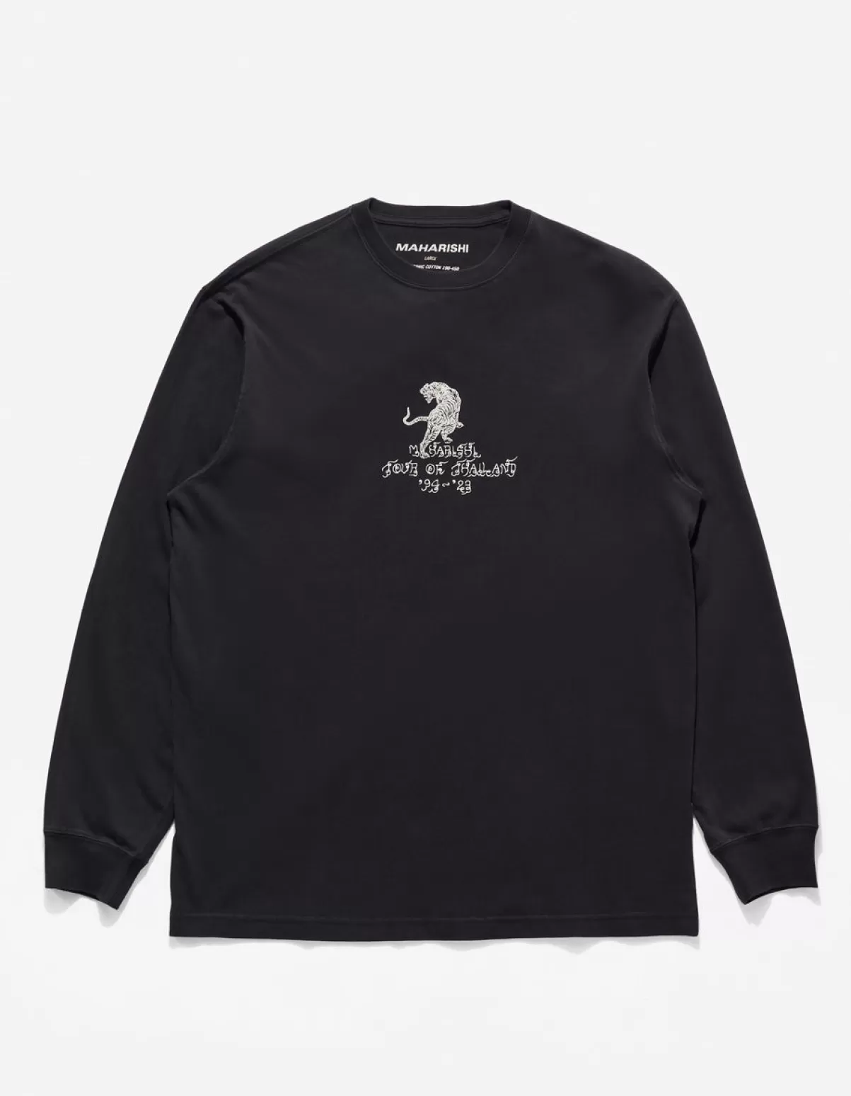 Maharishi 4284 Sak Yant Tiger Embroidered L/S T-Shirt