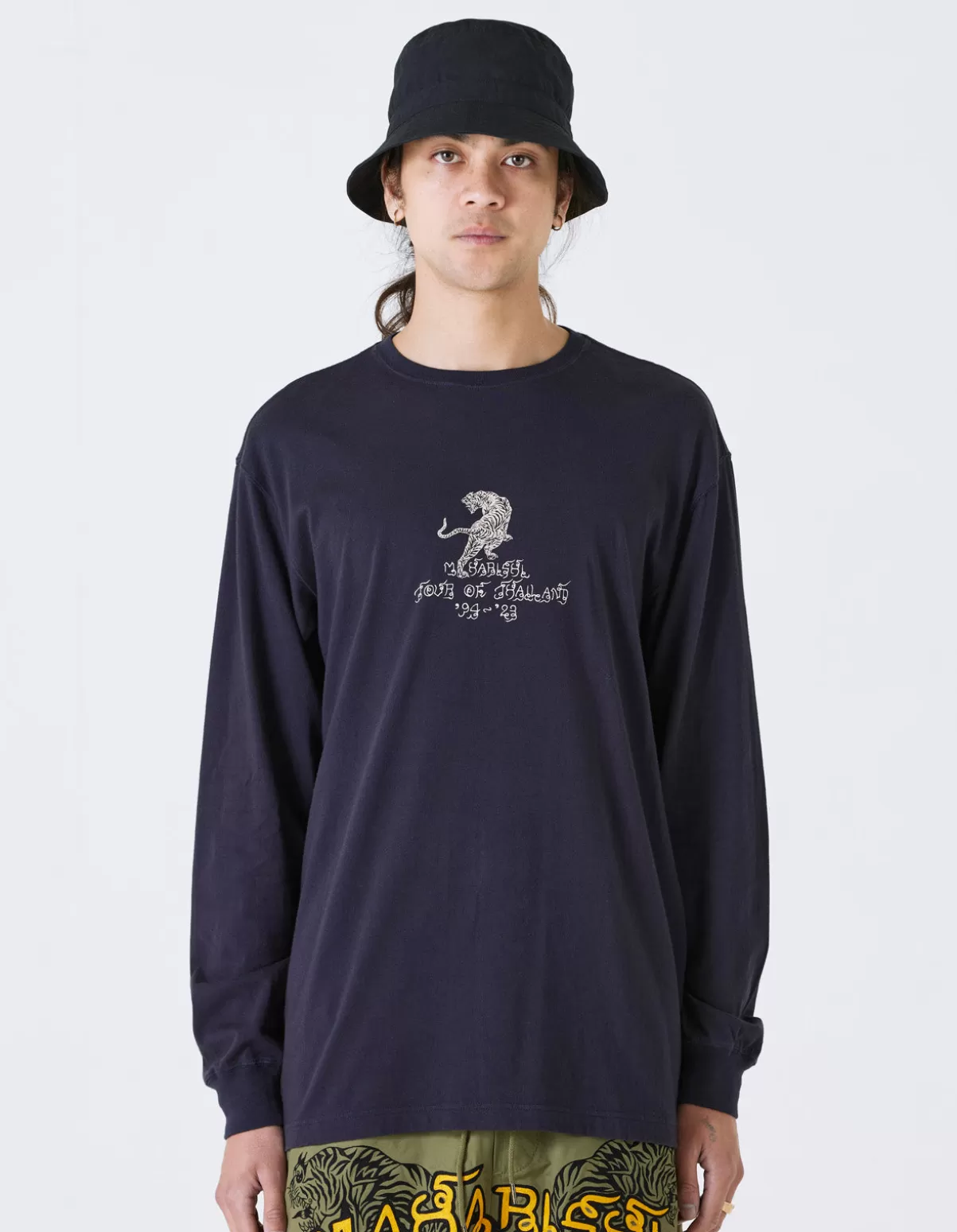 Maharishi 4284 Sak Yant Tiger Embroidered L/S T-Shirt