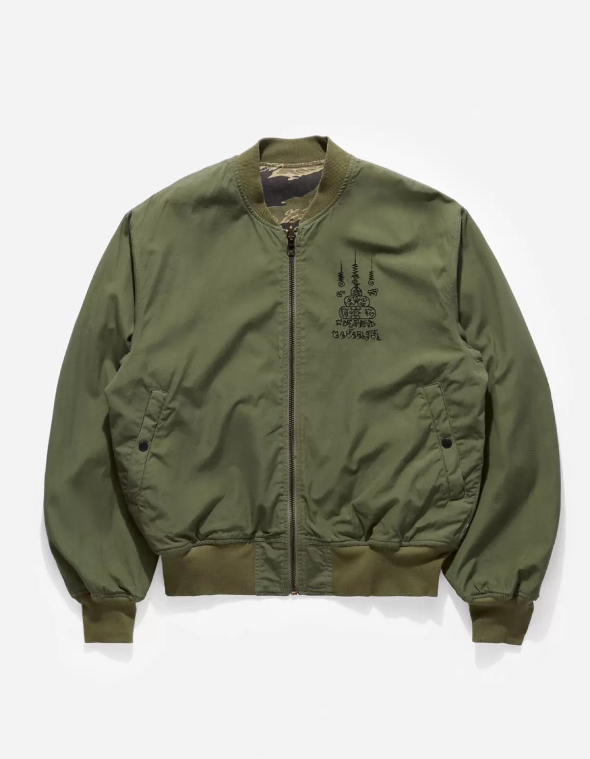 Maharishi 4289 Camo Reversible Flight Jacket