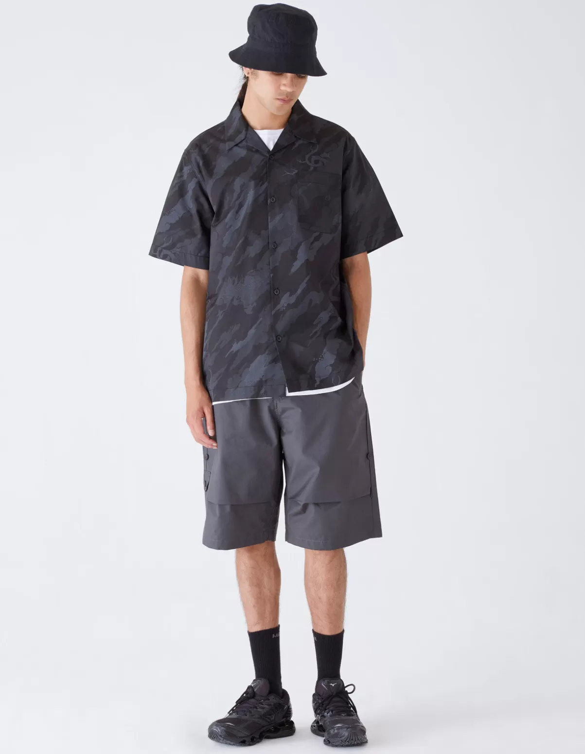 Maharishi 4312 Dpm:Bonsai Forest Camp Collar Shirt