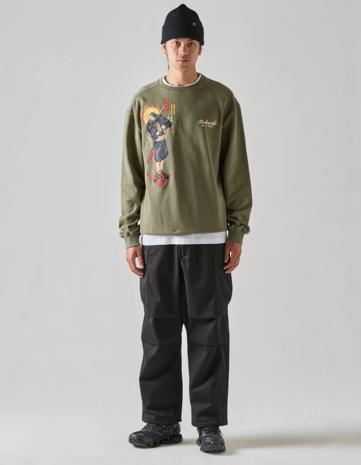 Maharishi 4503 Shinobi Embroidered Crew Sweat