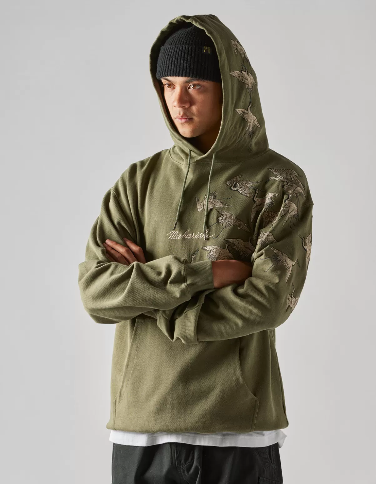 Maharishi 4506 Peace Cranes Hooded Sweat