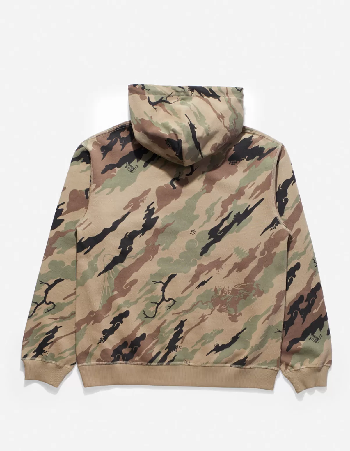 Maharishi 4597 Dpm:Bonsai Forest Miltype Embroidered Hooded Sweat