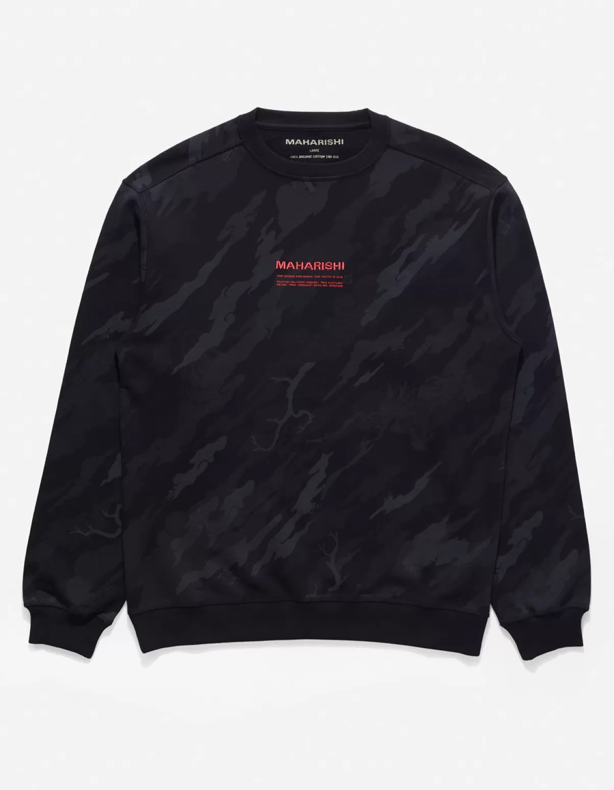 Maharishi 4598 Dpm:Bonsai Forest Miltype Embroidered Crew Sweat