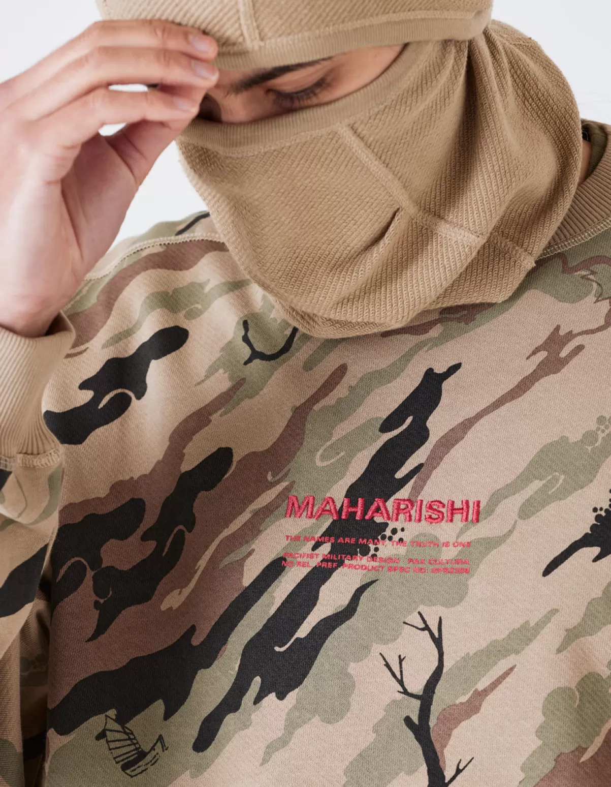 Maharishi 4598 Dpm:Bonsai Forest Miltype Embroidered Crew Sweat