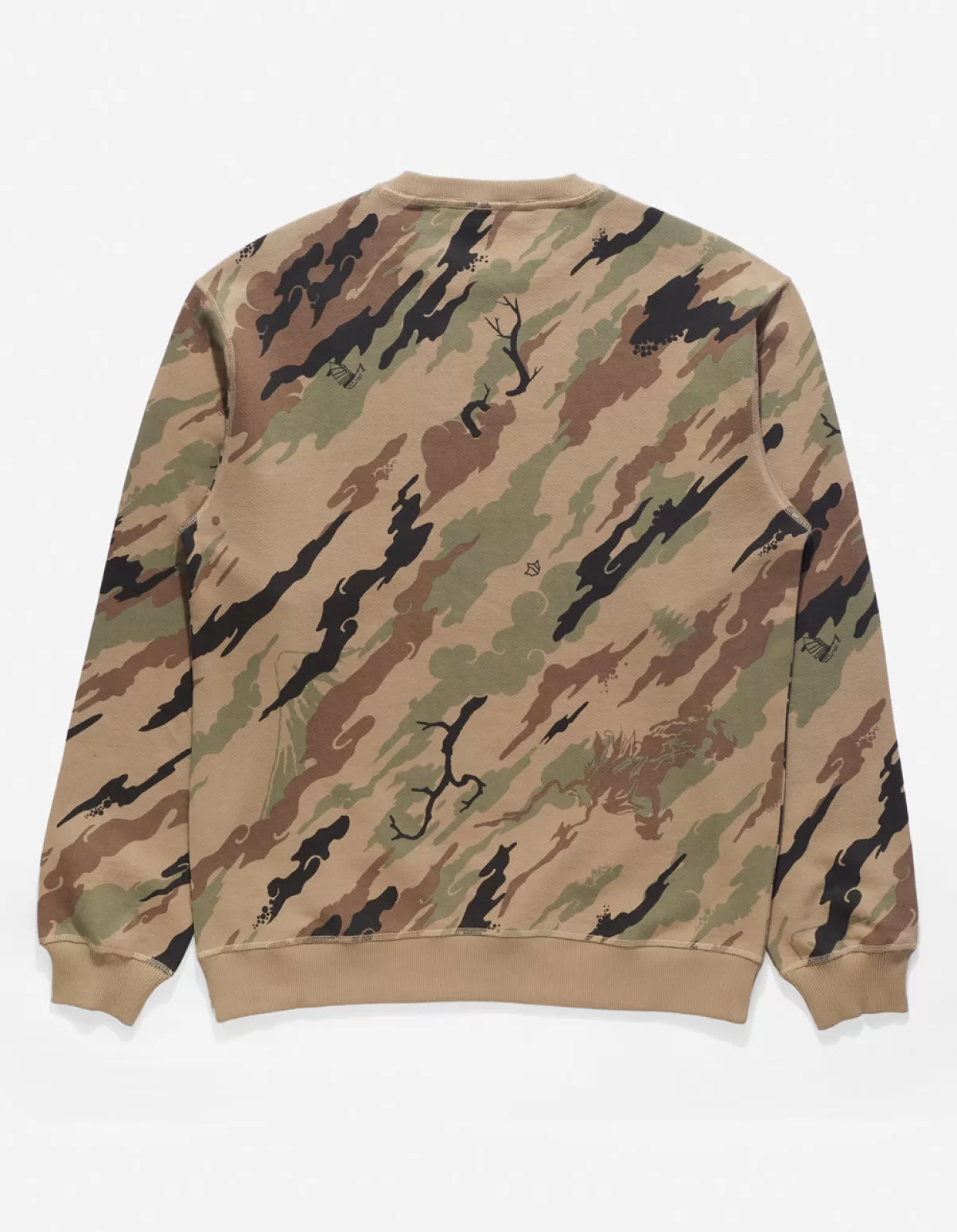 Maharishi 4598 Dpm:Bonsai Forest Miltype Embroidered Crew Sweat