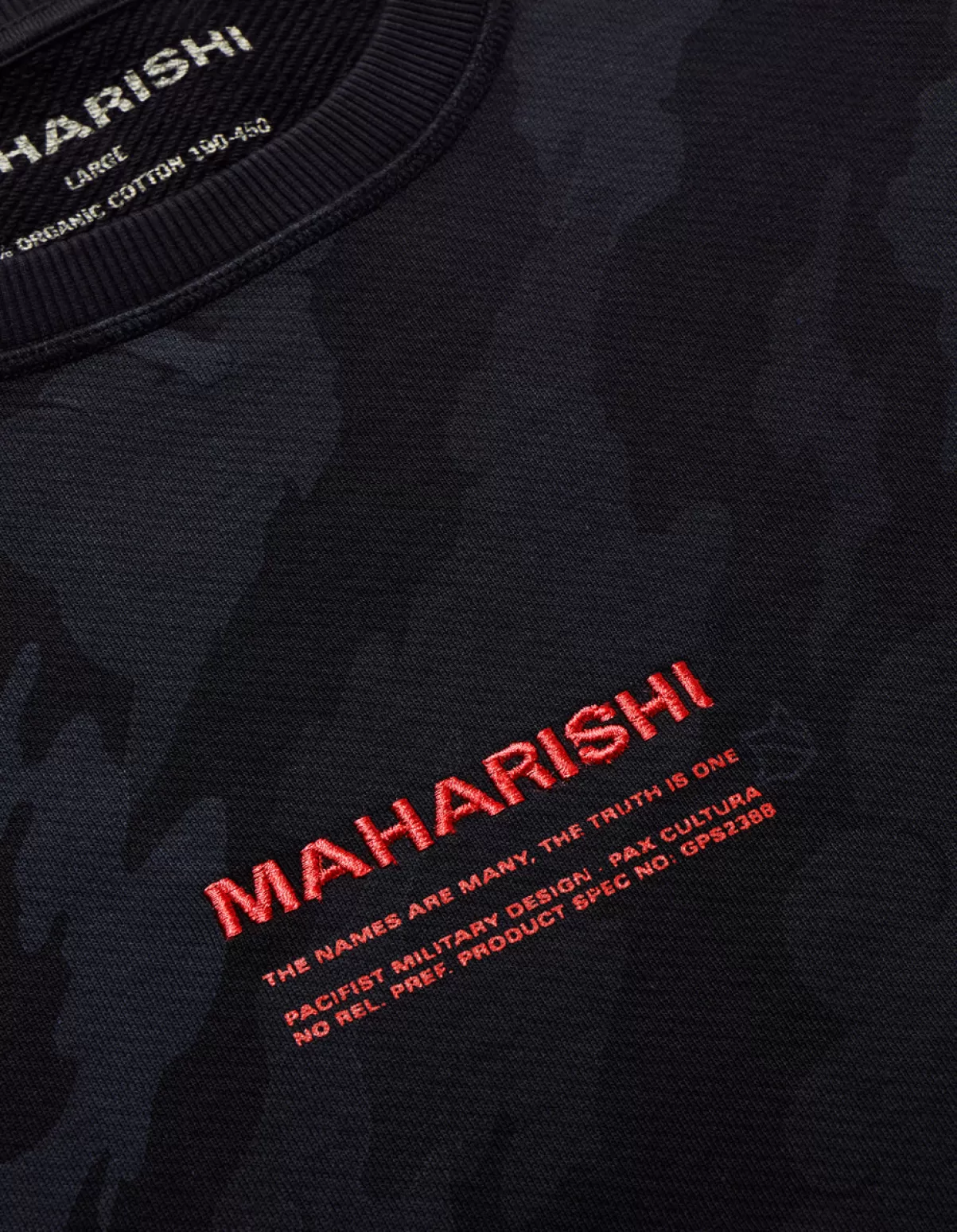 Maharishi 4598 Dpm:Bonsai Forest Miltype Embroidered Crew Sweat