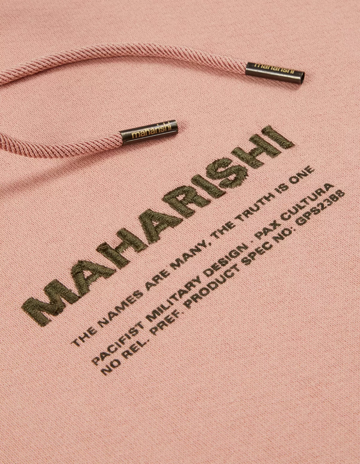 Maharishi 7010 Miltype Embroidered Hooded Sweat · Organic Sweat 450