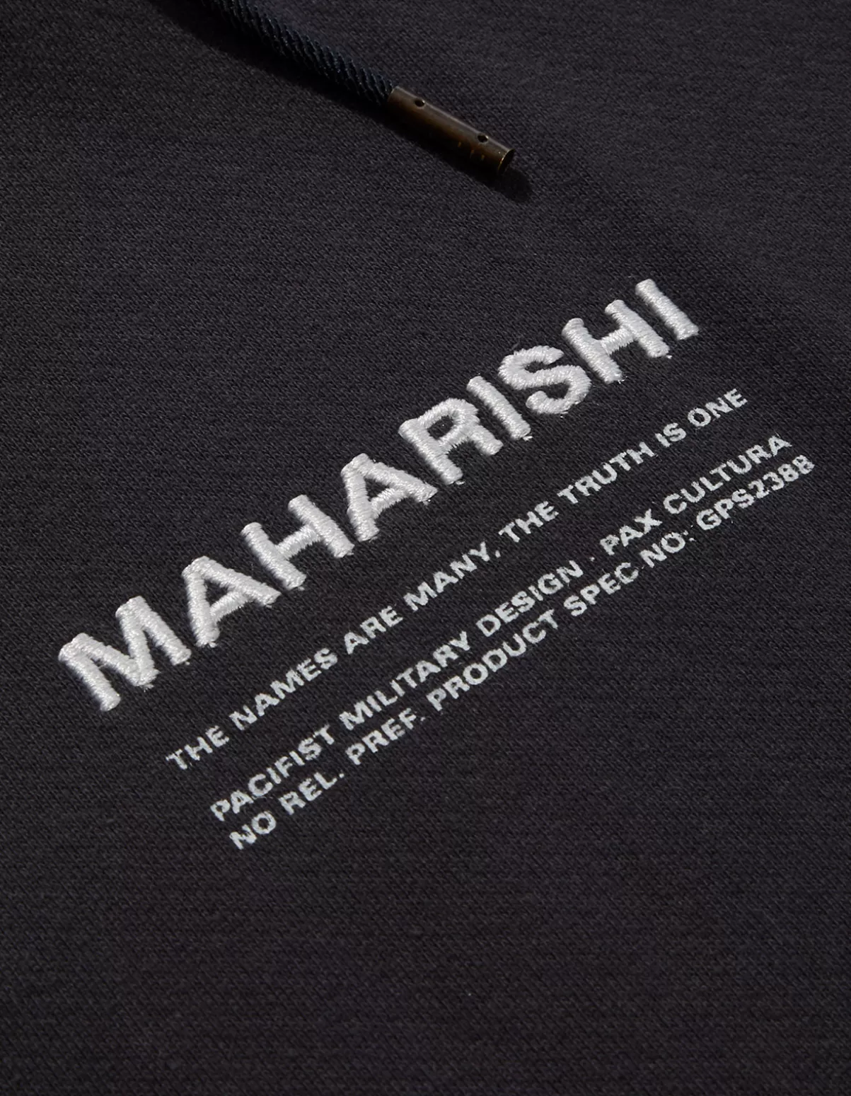 Maharishi 7010 Miltype Embroidered Hooded Sweat · Organic Sweat 450