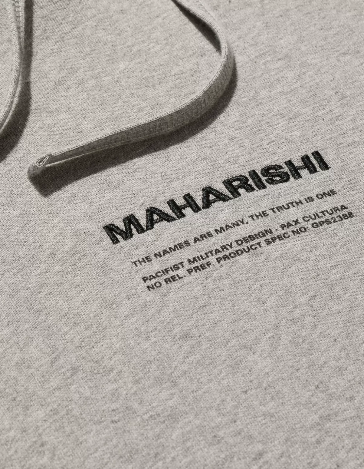 Maharishi 7010 Miltype Embroidered Hooded Sweat · Organic Sweat 450