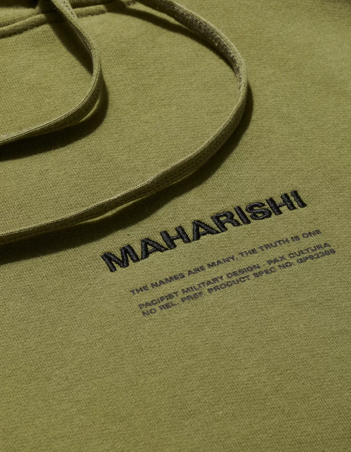 Maharishi 7010 Miltype Embroidered Hooded Sweat · Organic Sweat 450