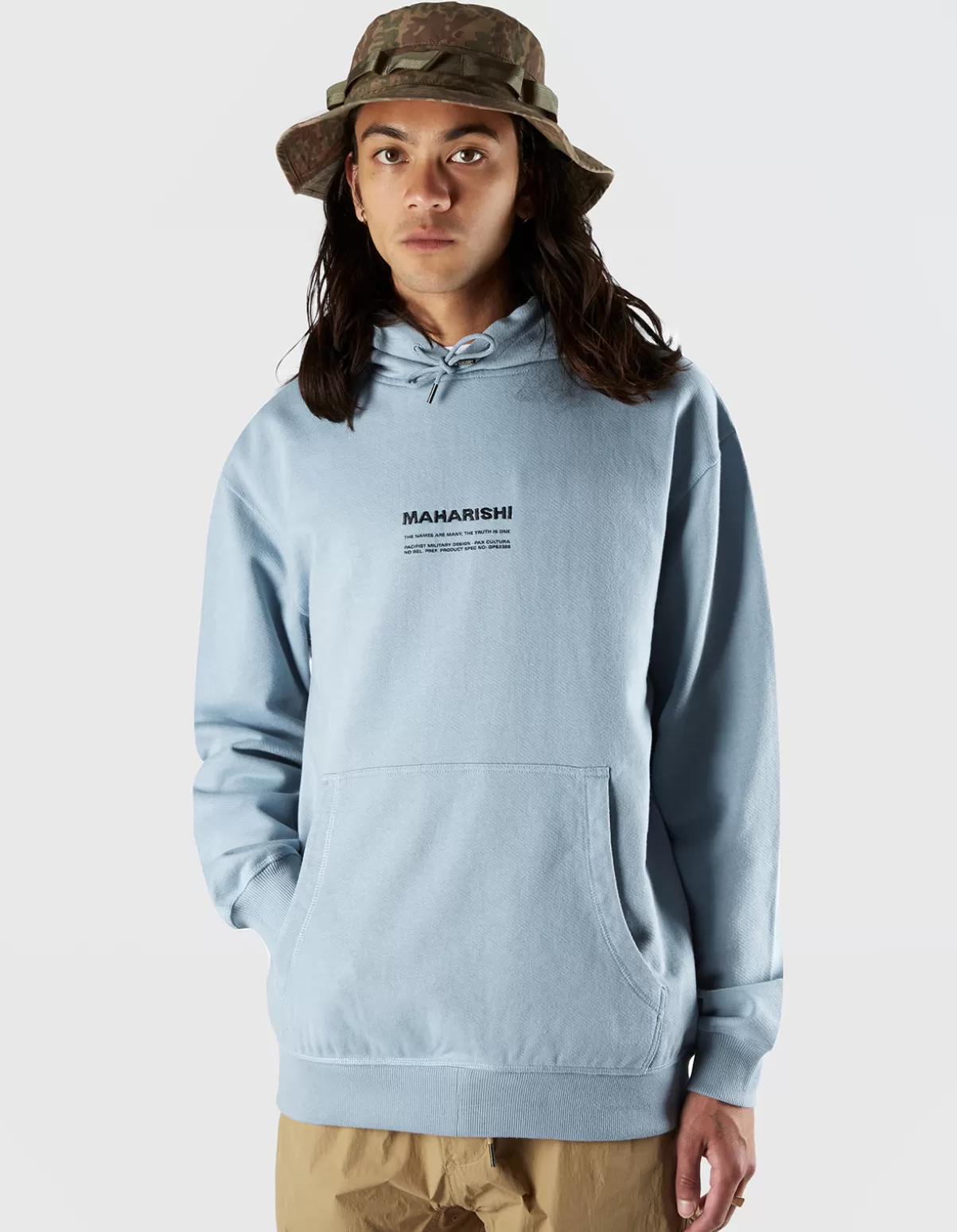 Maharishi 7010 Miltype Embroidered Hooded Sweat · Organic Sweat 450