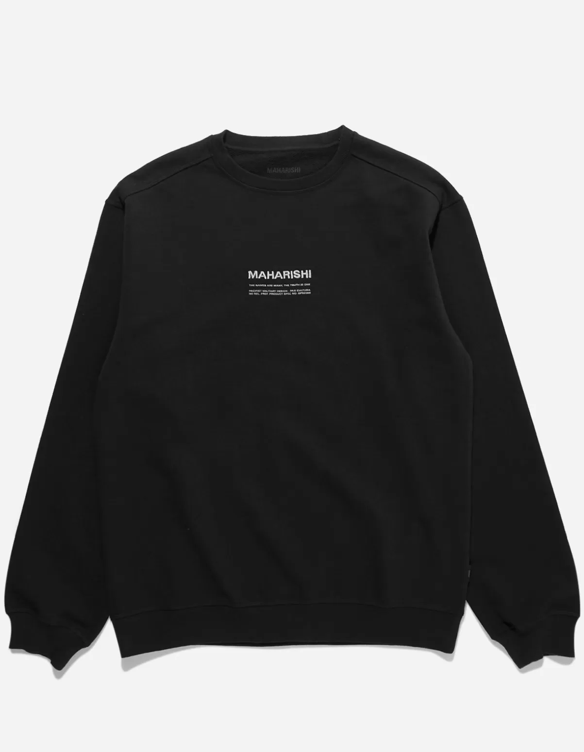 Maharishi 7011 Miltype Embroidered Crew Sweat · Organic Cotton