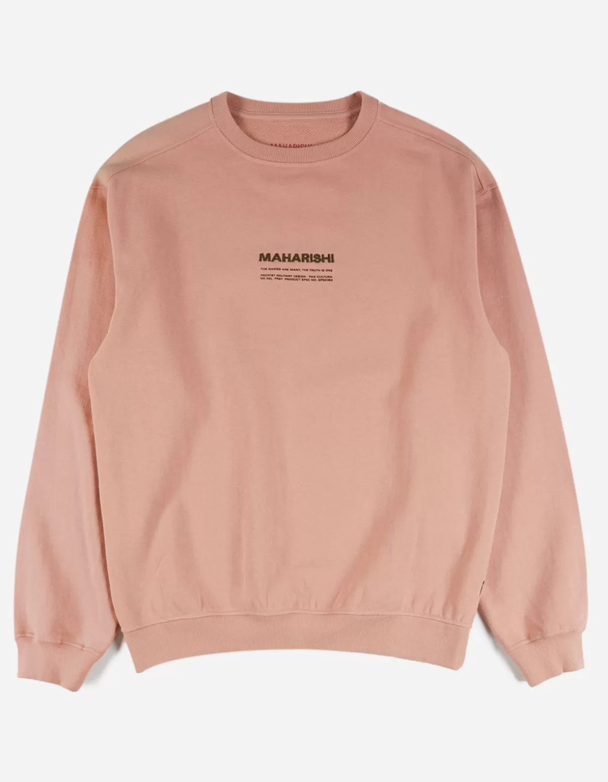 Maharishi 7011 Miltype Embroidered Crew Sweat · Organic Cotton