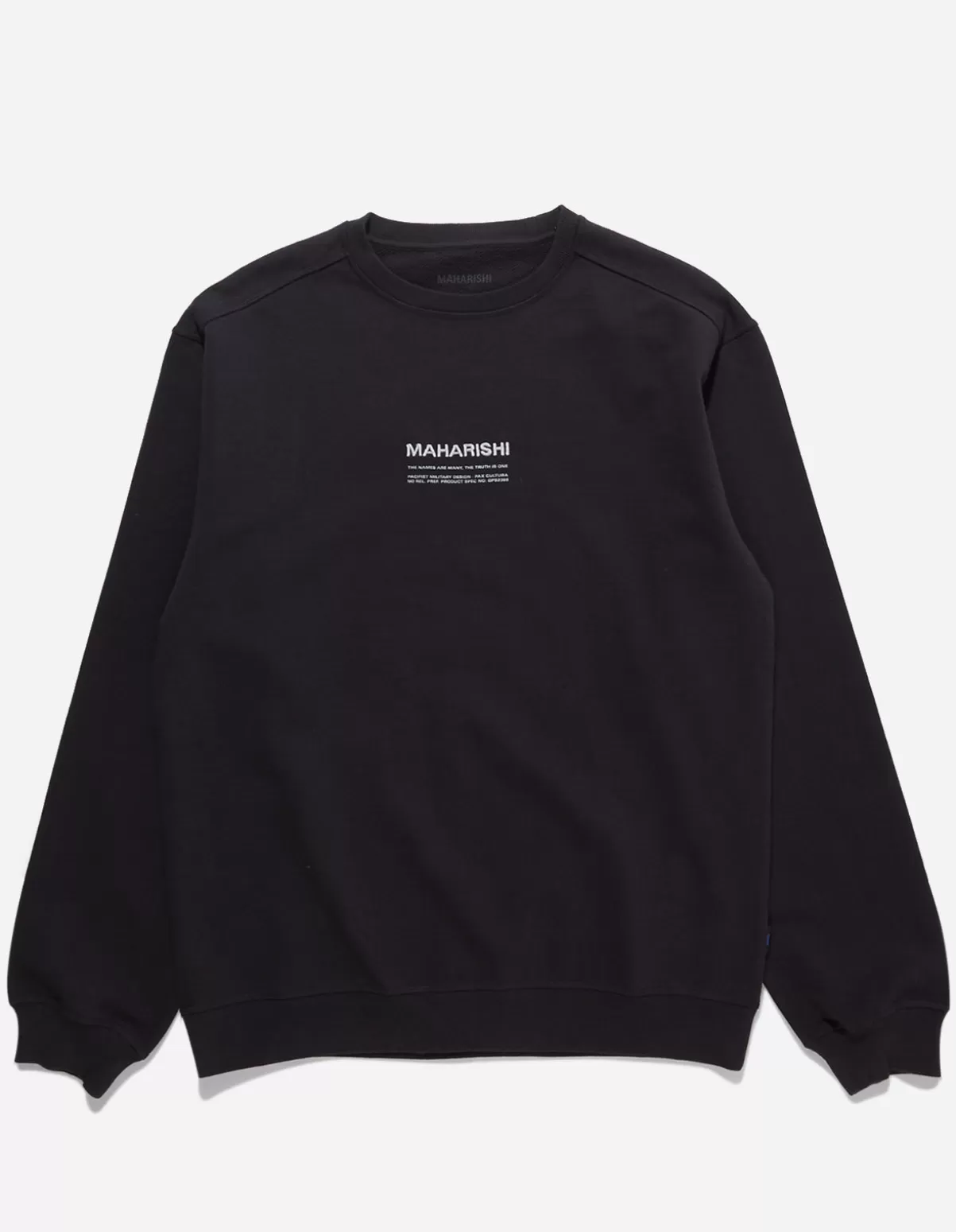 Maharishi 7011 Miltype Embroidered Crew Sweat · Organic Cotton