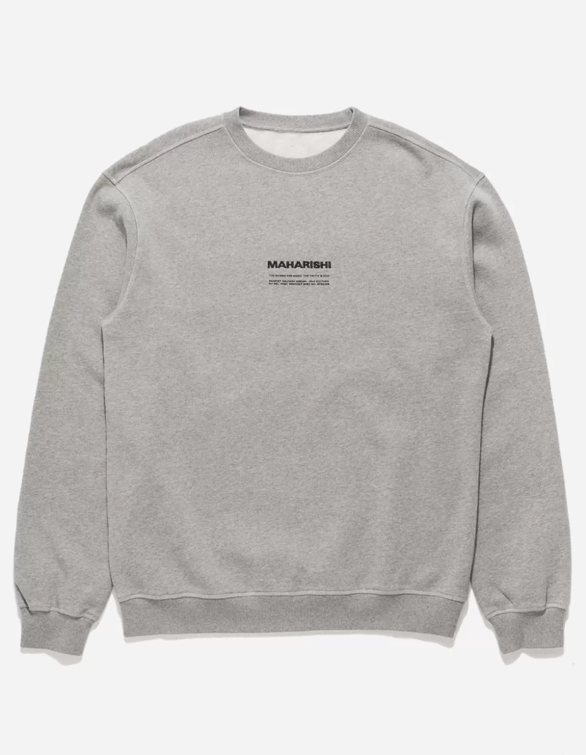 Maharishi 7011 Miltype Embroidered Crew Sweat · Organic Cotton