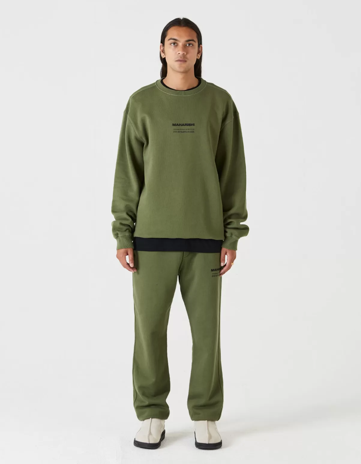 Maharishi 7011 Miltype Embroidered Crew Sweat · Organic Cotton