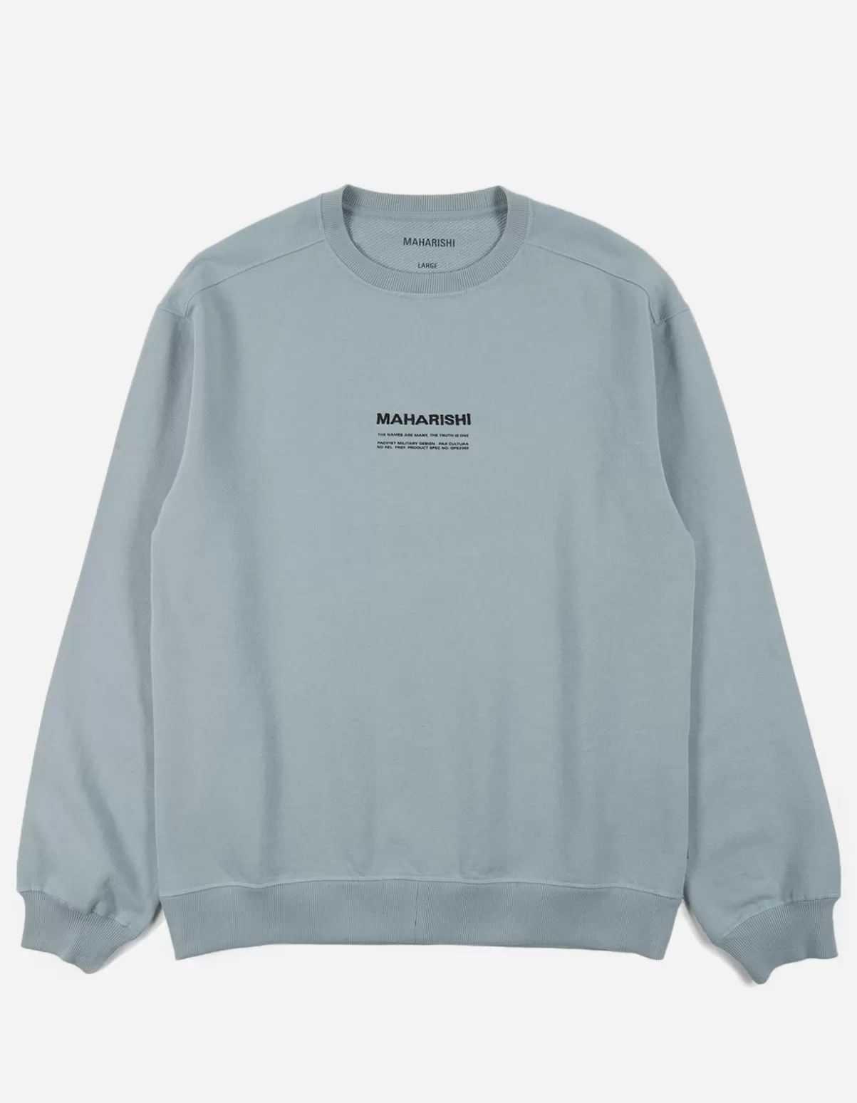 Maharishi 7011 Miltype Embroidered Crew Sweat · Organic Sweat 450