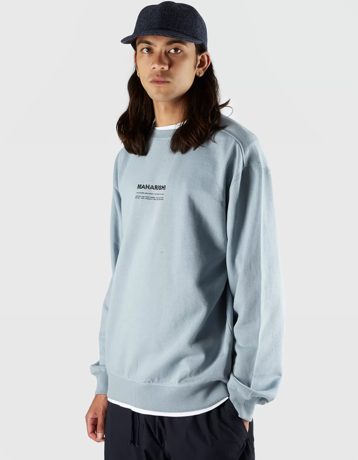 Maharishi 7011 Miltype Embroidered Crew Sweat · Organic Sweat 450