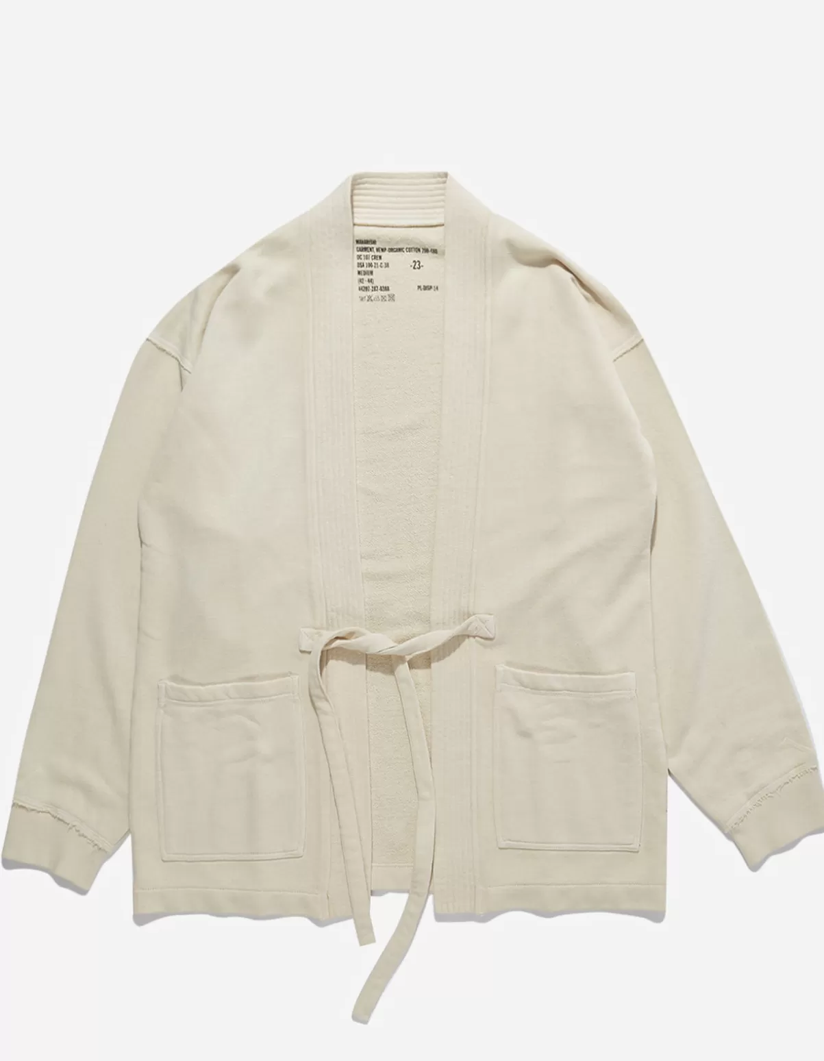 Maharishi 8012 Hemp Organic Sweat Kimono · Hemp/Organic Cotton Sweat 480