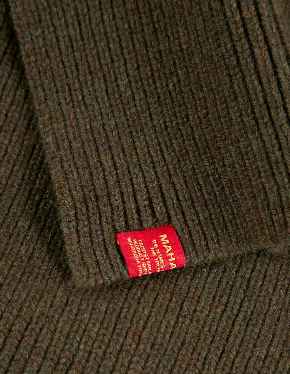 Maharishi 9278 Knitted Miltype Scarf · Geelong Wool