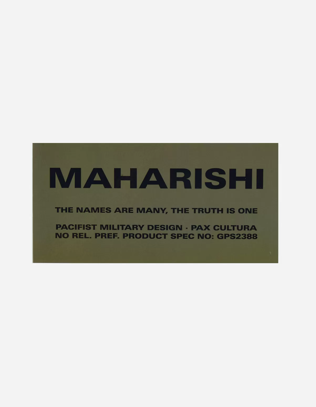 Maharishi 9449 Miltype Magnet