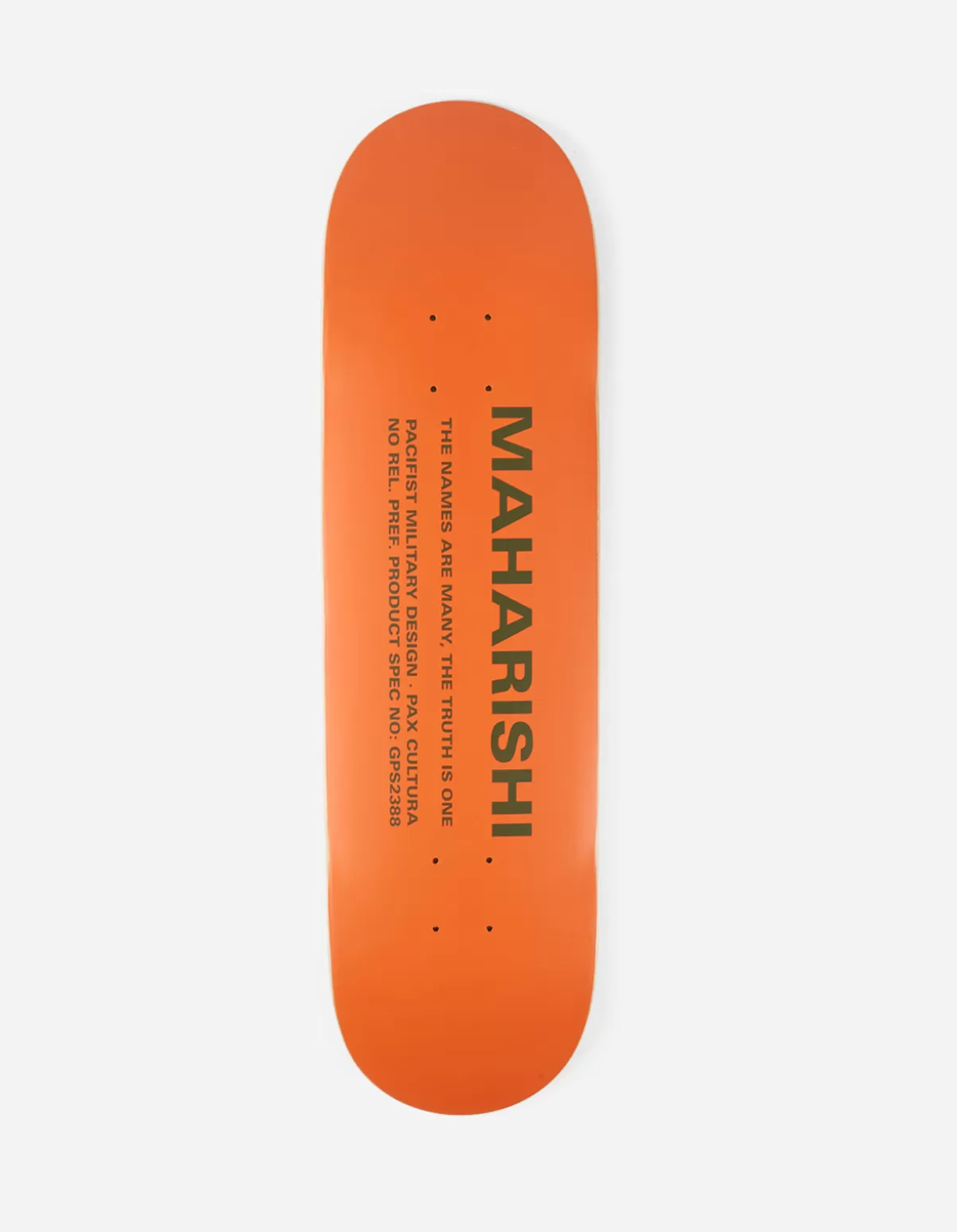 Maharishi 9498 Miltype Skate Deck · 100% Usa Hard Rock Maple