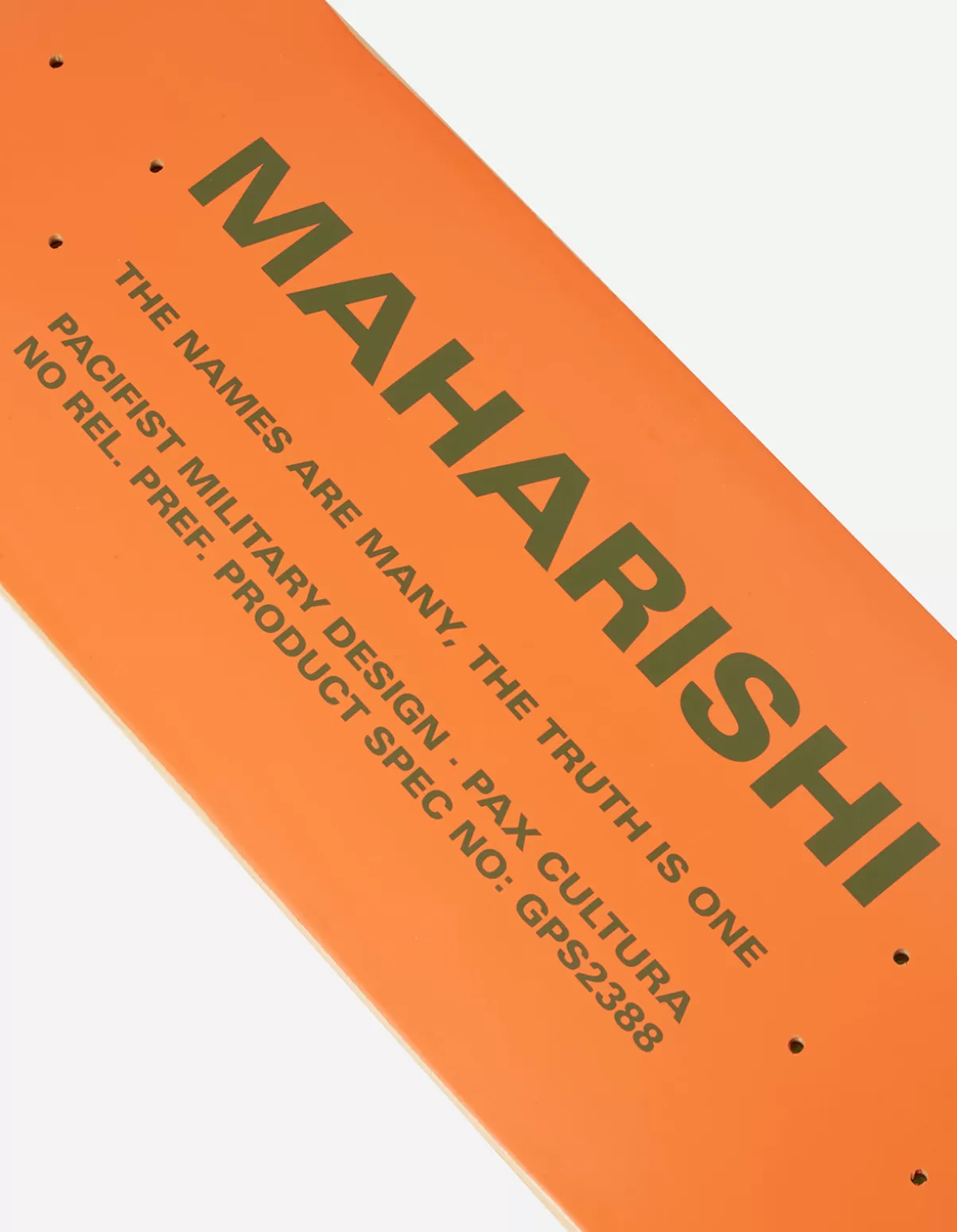 Maharishi 9498 Miltype Skate Deck · 100% Usa Hard Rock Maple