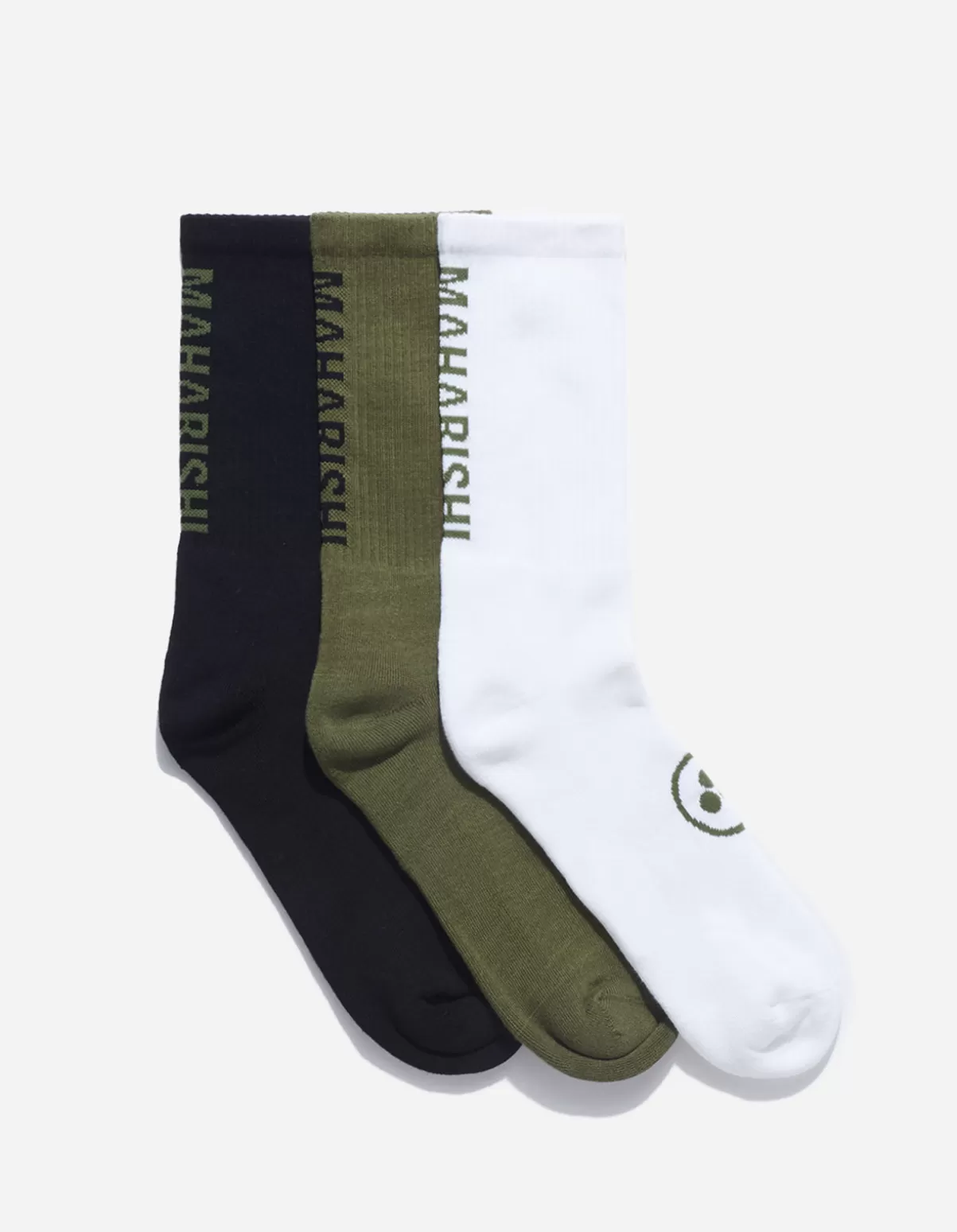 Maharishi 9890 Miltype Peace Sports Socks ·3 Pack