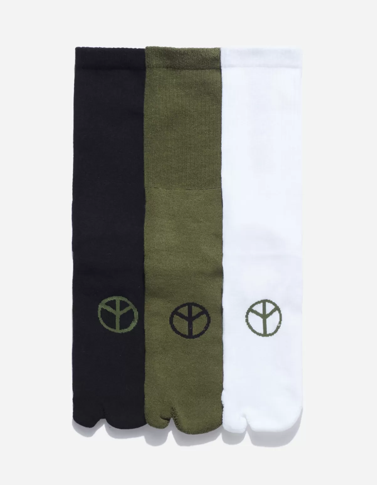 Maharishi 9891 Miltype Peace Tabi Sports Socks ·3 Pack