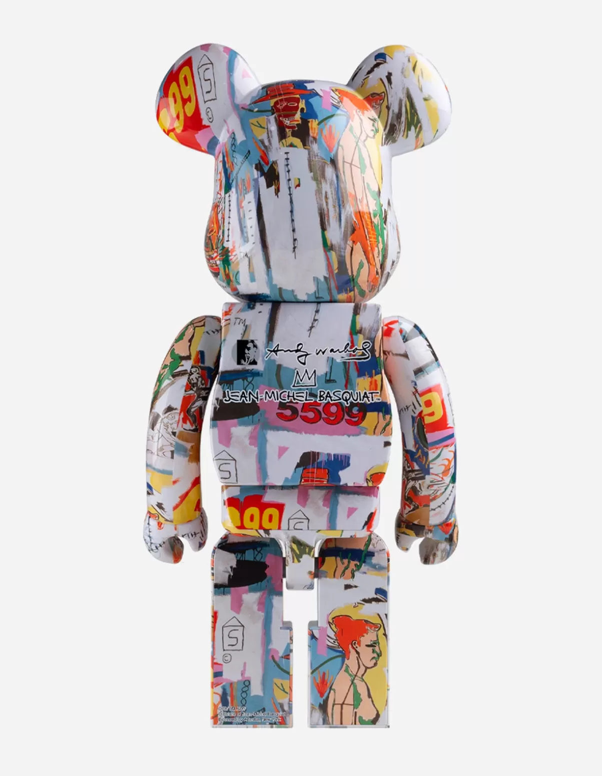 Maharishi Medicom Be@Rbrick Andy Warhol X Jean-Michel Basquiat #4 1000%