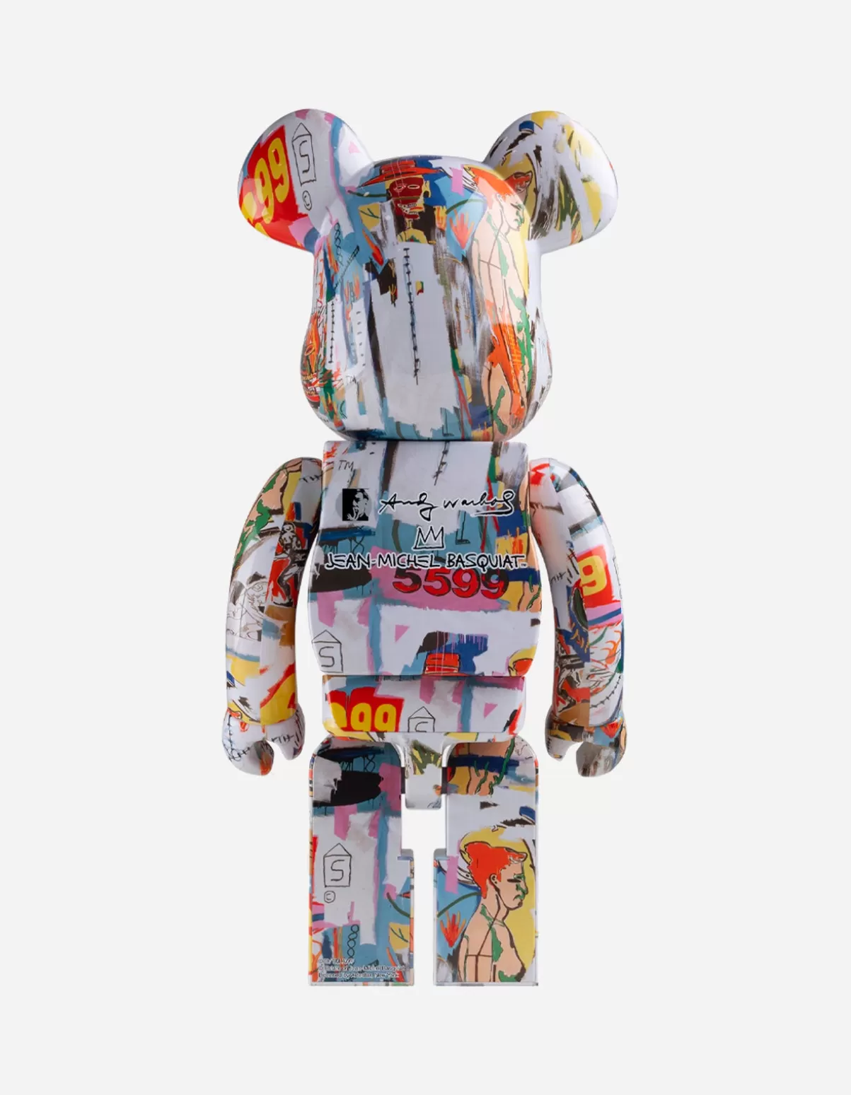 Maharishi Medicom Be@Rbrick Andy Warhol X Jean-Michel Basquiat #4 400%