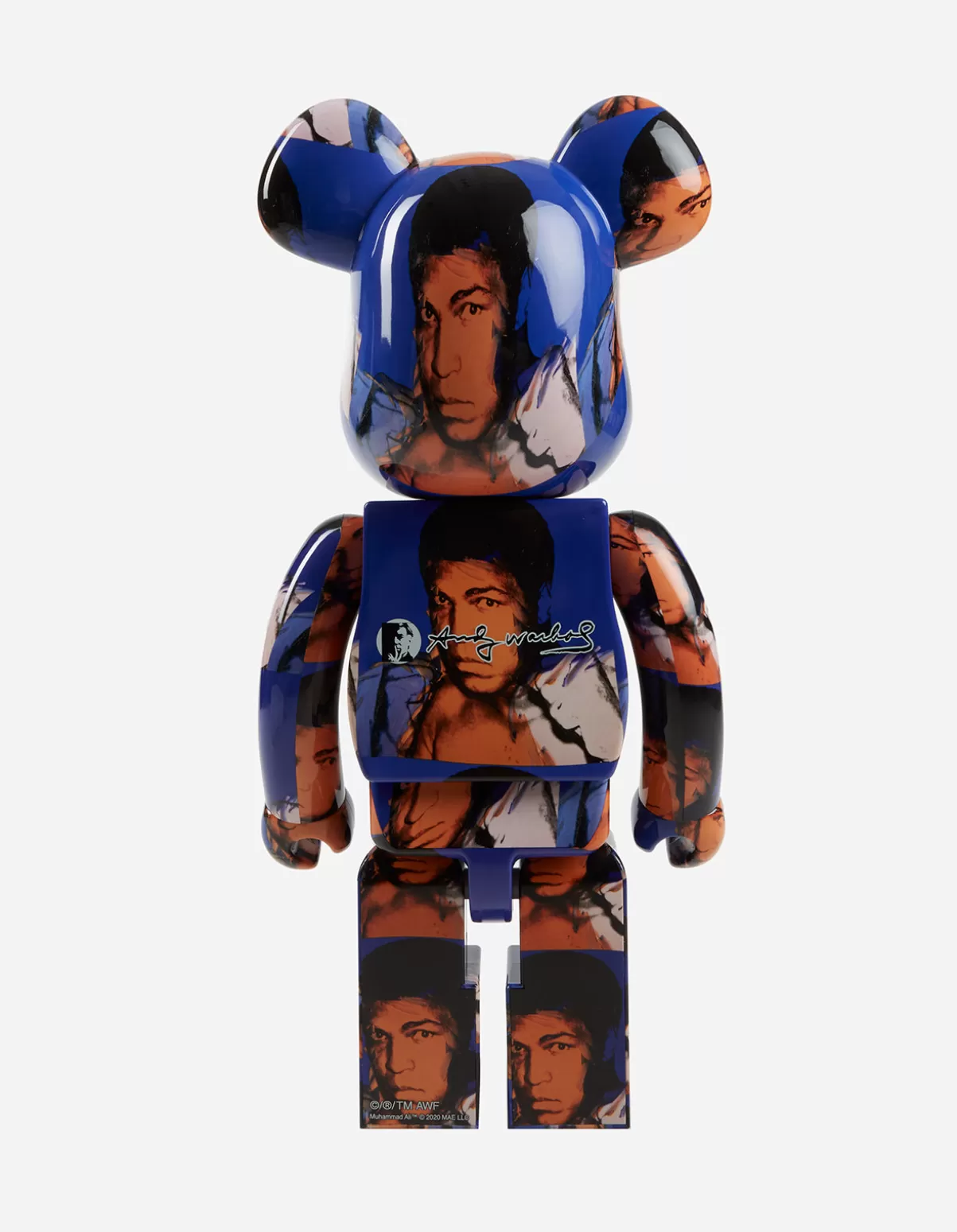 Maharishi Medicom Be@Rbrick Andy Warhol'S Mohammed Ali 1000%