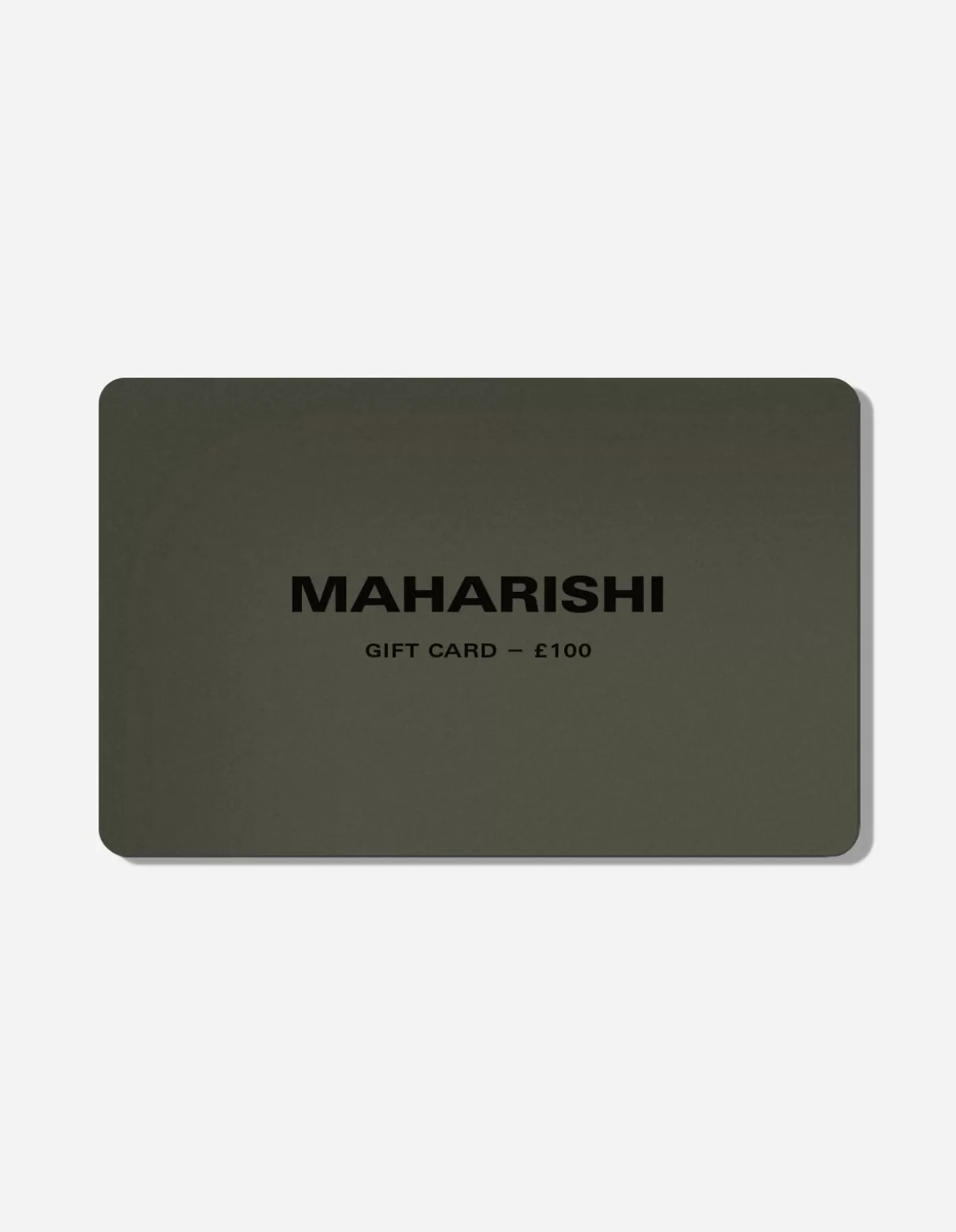 Maharishi Online Gift Card £100 · Uk Only